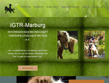 Tablet Screenshot of igtr-marburg.de